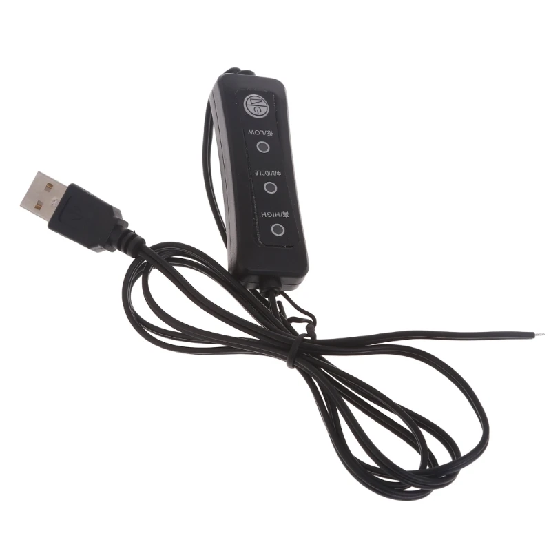 1 бр. USB удължителен кабел 5 В с конектор USB 2.0 A и 2-пинов 2-кабелен конектор кабелна САМ за 5 В Изображение 2