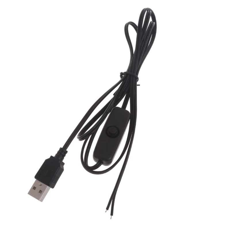 1 бр. USB удължителен кабел 5 В с конектор USB 2.0 A и 2-пинов 2-кабелен конектор кабелна САМ за 5 В Изображение 3