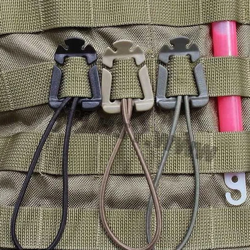 2 броя Външни найлонова чанта за къмпинг, закачалка, кука, кука, екипировка за оцеляване, инструмент, обтегач за раница, карабинер, скоба Изображение 0