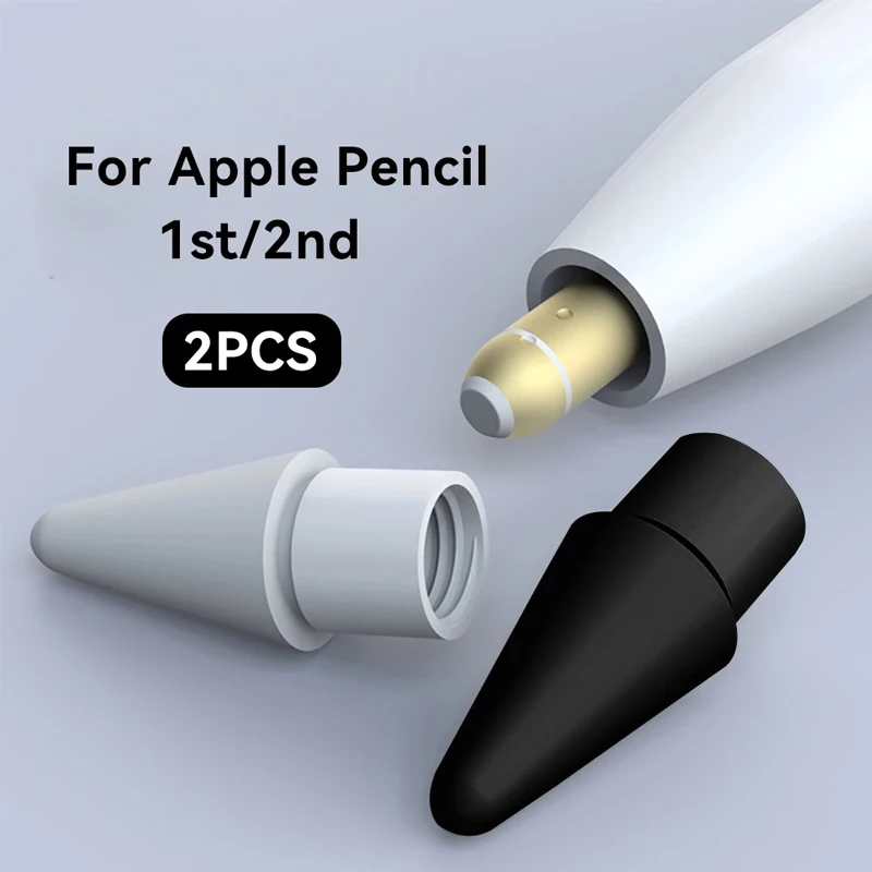 2 елемента Карандашные Уши за Apple Молив 1-во/2-ро поколение Чувствителност Молив, Цветни Накрайници за Apple iPad 1/2 Молив Изображение 0