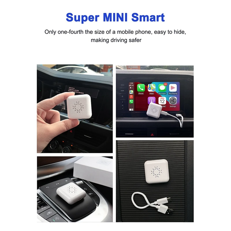 2X За Apple Carplay Wireless Carlinkit IOS Mini Carplay, Свързан Към Безжичен смарт кутия За Ford Honda Hyundai Kia Toyota Изображение 5
