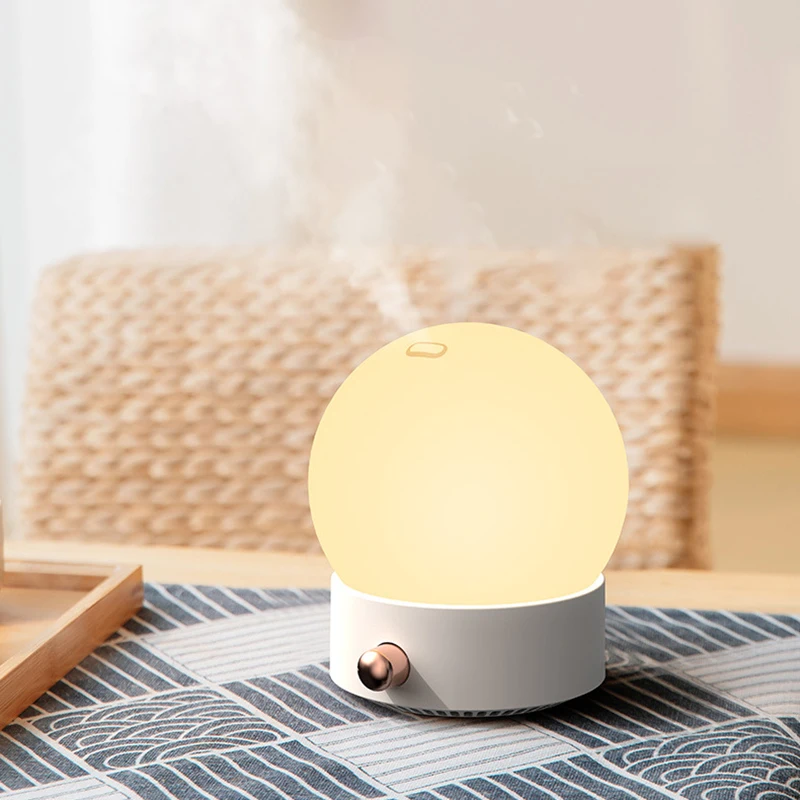 Air Humidifier Moon Atmosphere Night Light Usb Aromatherapy Humificador Diffuser Mute Desktop Office Home Дифузор Ароматни Изображение 1