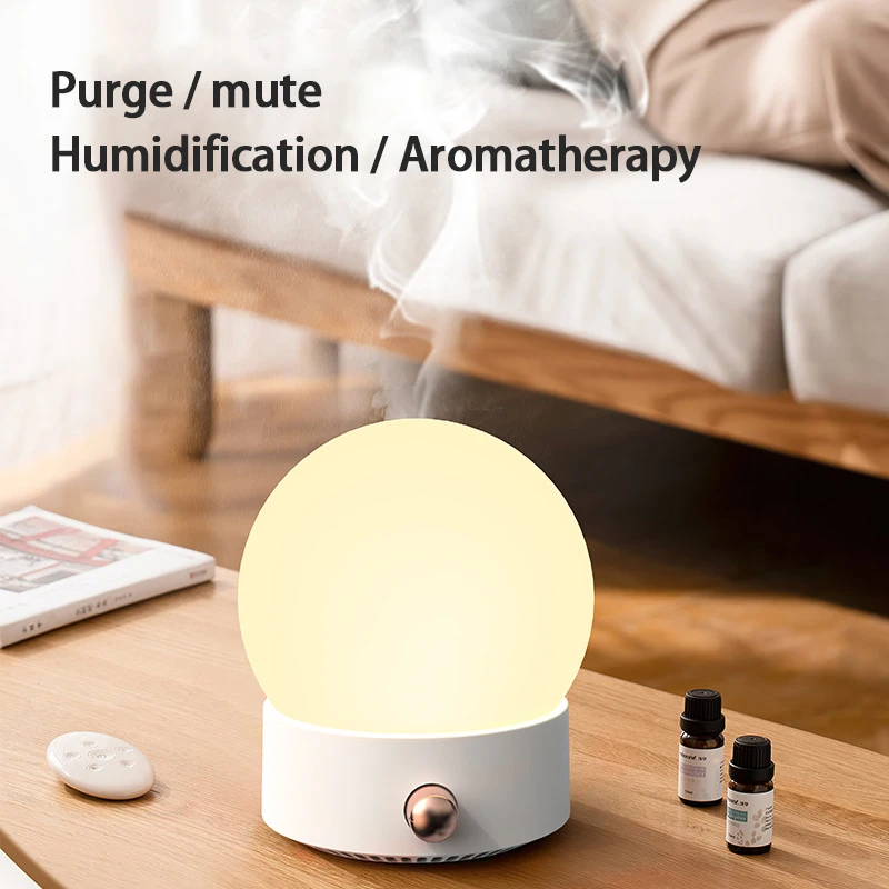 Air Humidifier Moon Atmosphere Night Light Usb Aromatherapy Humificador Diffuser Mute Desktop Office Home Дифузор Ароматни Изображение 4