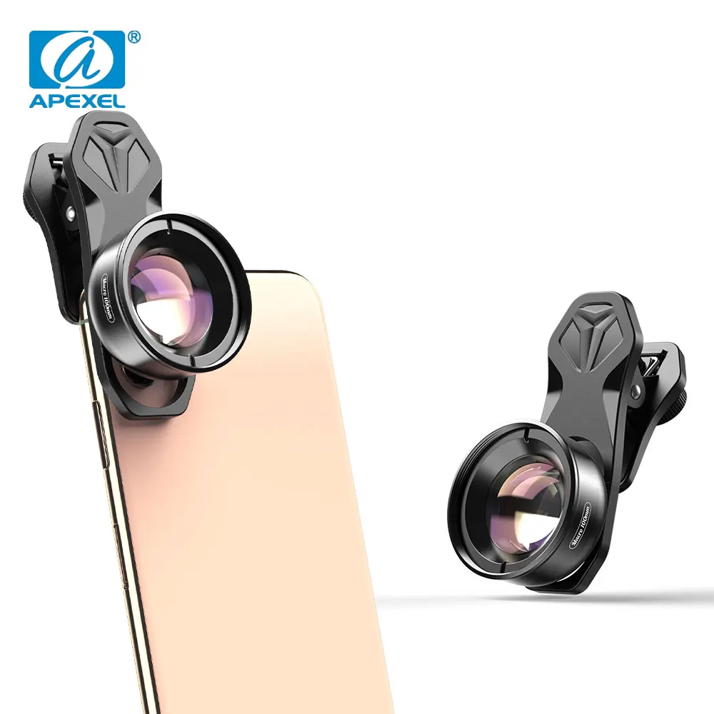 APEXEL HD, 100 mm макро обектив, Камерата на Телефона Обектив 4 До Супер Макрообъективы за iPhoneX 13 12 11 Pro Max Samsung Xiaomi Всички Смартфони Изображение 0