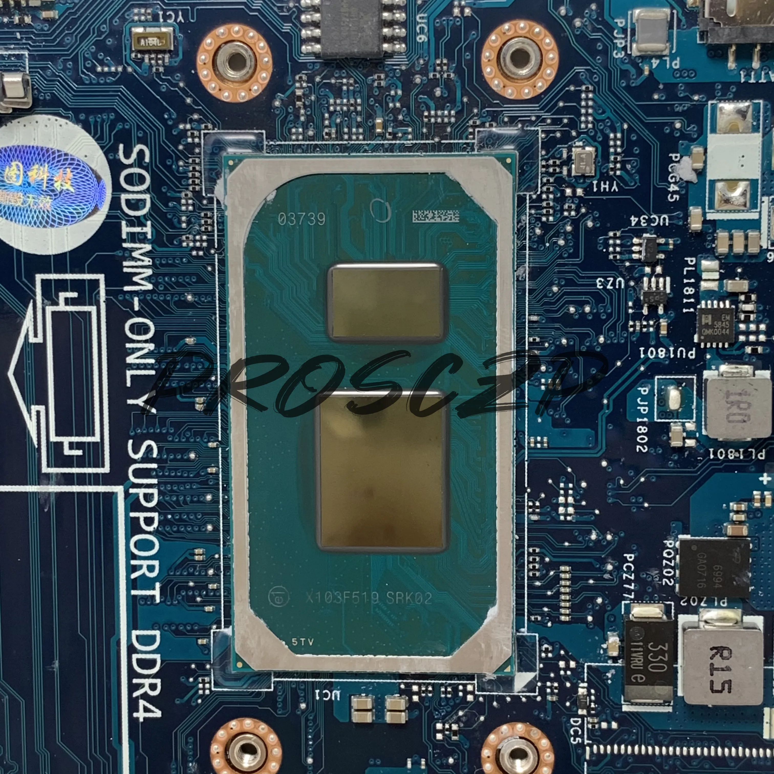 CN-0NX5H3 0NX5H3 NX5H3 С процесор SRK02 I7-1165G7 За DELL 3500 3501 дънна Платка на лаптоп N17S-G3-A1 GDI5A LA-K033P 100% Тествана е Добре Изображение 3