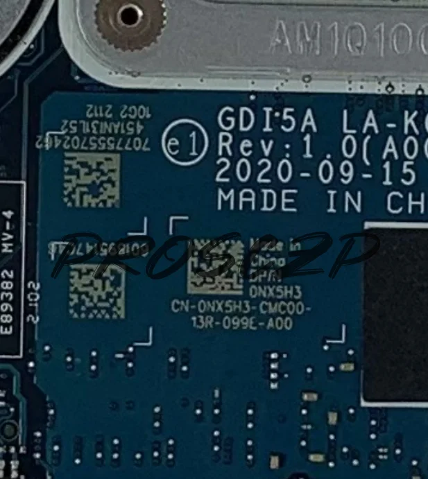 CN-0NX5H3 0NX5H3 NX5H3 С процесор SRK02 I7-1165G7 За DELL 3500 3501 дънна Платка на лаптоп N17S-G3-A1 GDI5A LA-K033P 100% Тествана е Добре Изображение 5