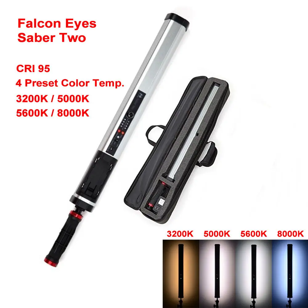 Falcon Eyes SABER TWO SA2 17 W 3200 5000 До 5600 До 8000 До цветни led RGB-лампа за фотостудийной видео с батерия Изображение 2