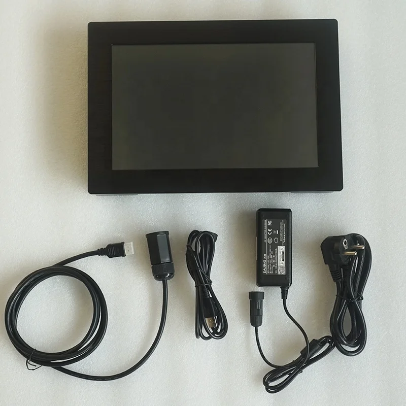 LCD водоустойчив монитор със сензорен екран IP67, 12 см, 1000 гнида, считываемый при слънчева светлина монитор Изображение 5