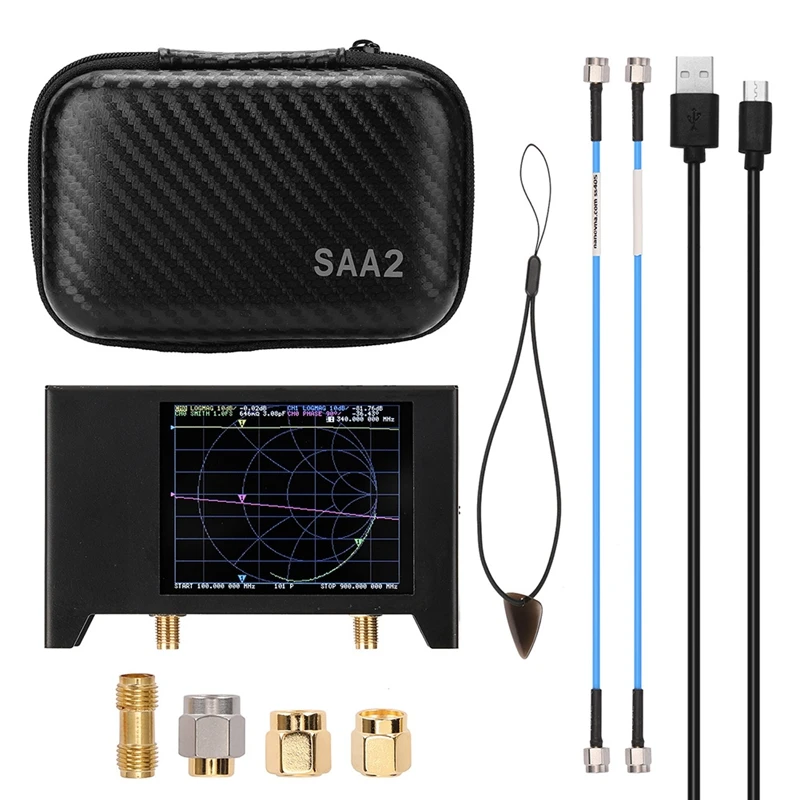 Nanovna V2 2,8-инчов TFT сензорен екран, 3G вектор мрежов анализатор SAA2 къси вълни антена анализатор HF VHF мрежов анализатор Изображение 0