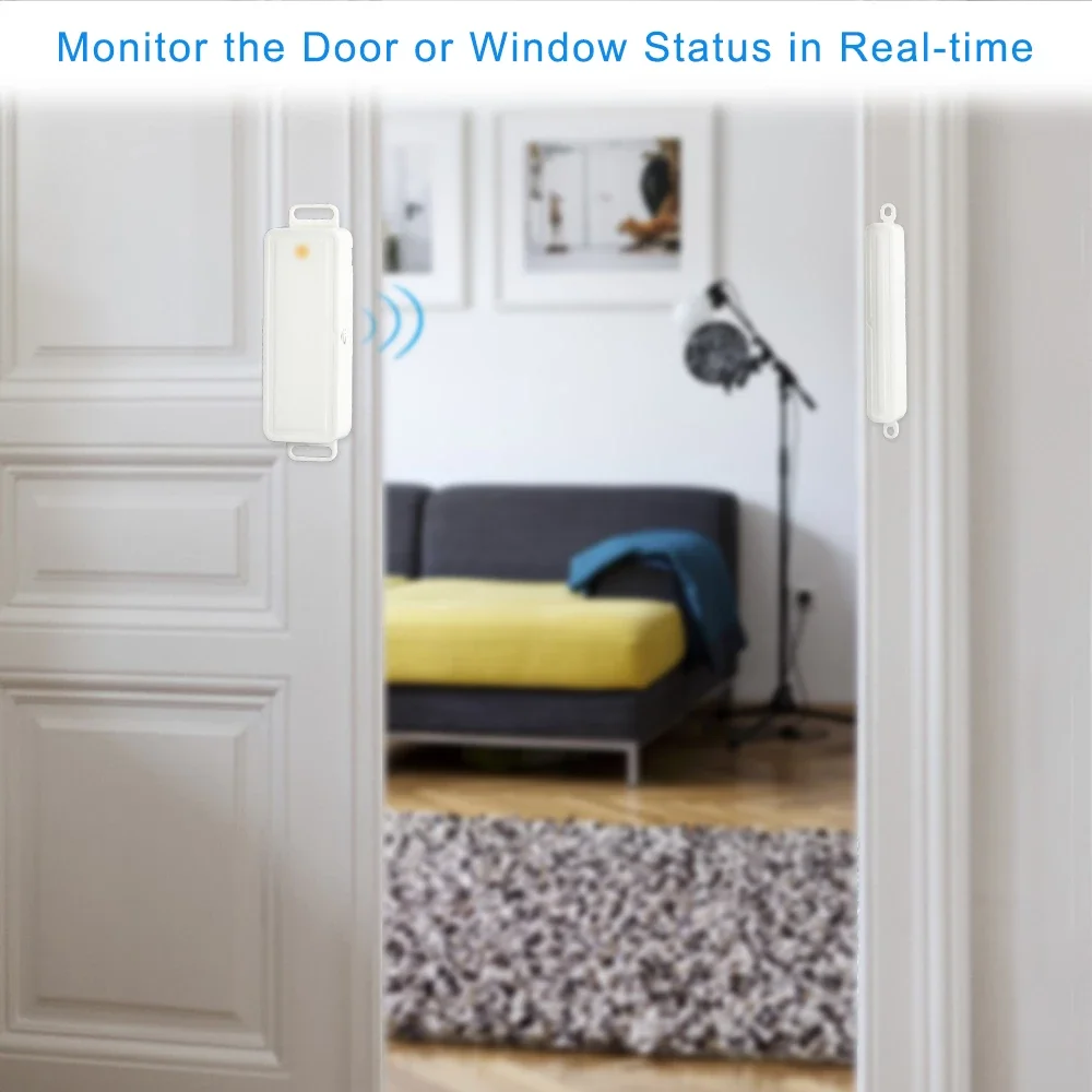 Sasha Smart Life ZigBee 3.0 Сензор за отваряне и затваряне на врати, прозорци, сигнал, молба, сигнал за секретност, автоматично включване и изключване на домашно устройство Изображение 3