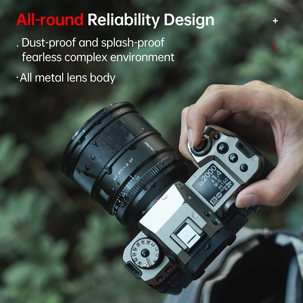 VILTROX 27 мм F1.2 Pro За обектив за фотоапарат Fuji XF С сверхбольшой бленда APS-C Prime Обектив, Предназначени за фотоапарати FUJIFILM X Mount X-T5 Изображение 4