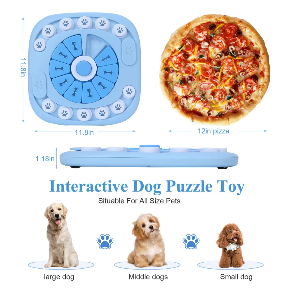 Дейност
Забавни Играчки-Пъзели за Кучета, Онлайн Лакомство за Кученца с Бавна Сервиране, Играчки за Тренировка на интелекта, Обогатяване на Интелекта Изображение 4