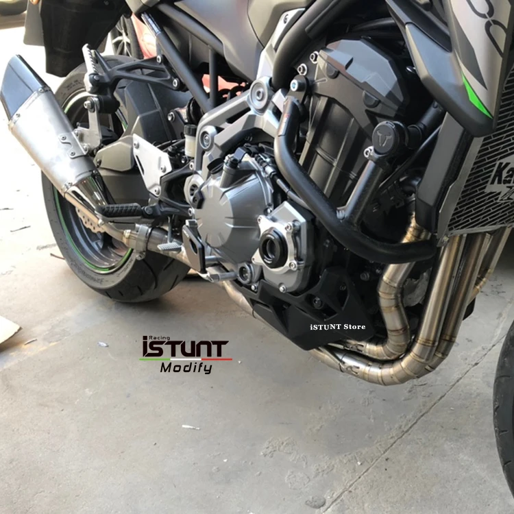 За мотоциклет Kawasaki Z900 2017 2018 2019 2020 цялостна система с модифициран за отвеждане на отработени газове от титанова сплав Размерът на средната свързваща тръба Изображение 5