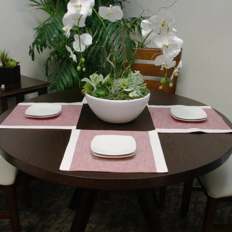 Колекция от керамични меки квадратни места за хранене чинии Дзен Buffetware бял на цвят, 8 бр. Изображение 3