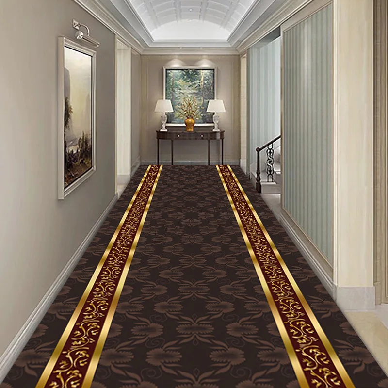 Конфигуриране на скандинавски обикновен килим за коридора на къщата/хотела, дълъг килим, за да премине в коридора, эркерный мат-татами, подложка за вход кухня Изображение 0