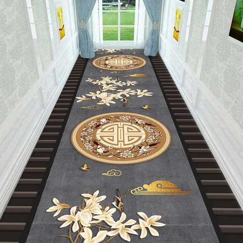 Конфигуриране на скандинавски обикновен килим за коридора на къщата/хотела, дълъг килим, за да премине в коридора, эркерный мат-татами, подложка за вход кухня Изображение 1