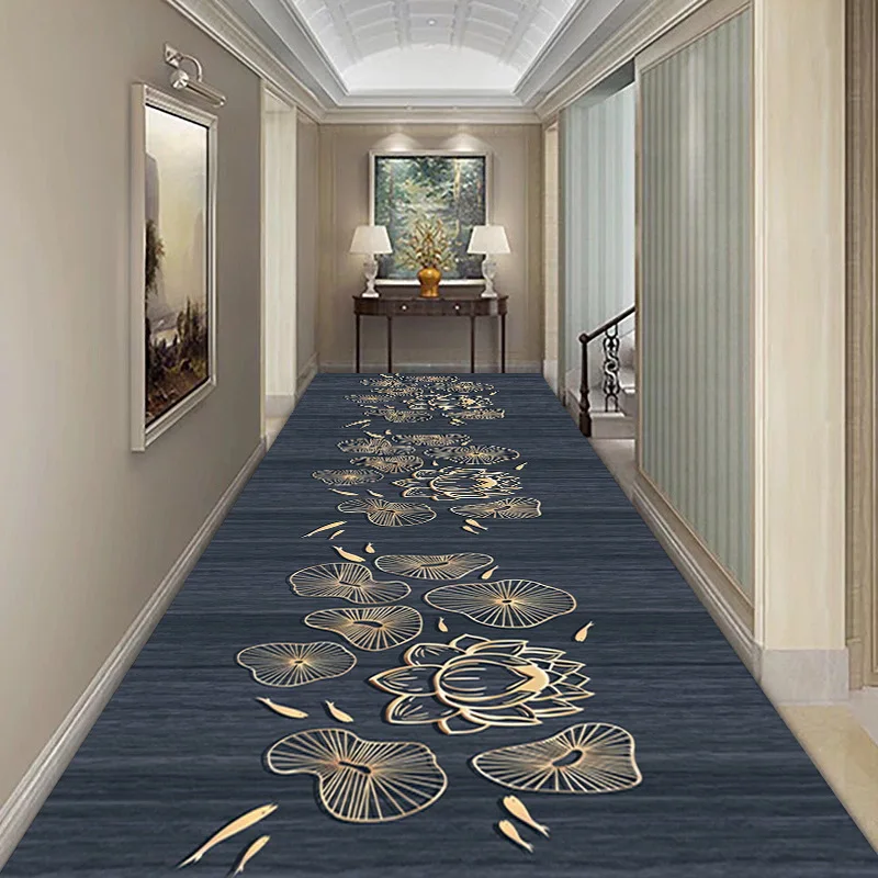 Конфигуриране на скандинавски обикновен килим за коридора на къщата/хотела, дълъг килим, за да премине в коридора, эркерный мат-татами, подложка за вход кухня Изображение 3