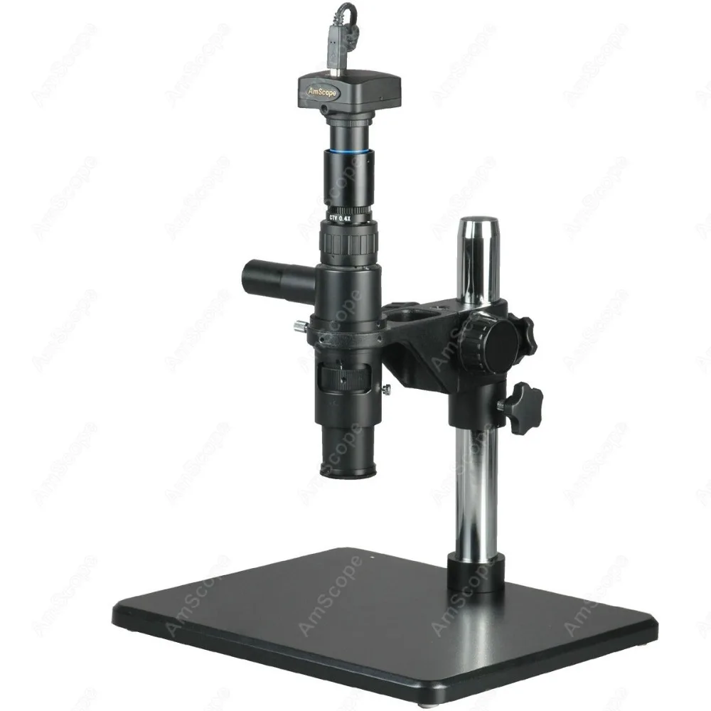 Микроскоп с един увеличение-AmScope доставя 11X-80X коаксиален светлинен микроскоп с един увеличение за проверка на + 10MP камера Win & Mac Изображение 0