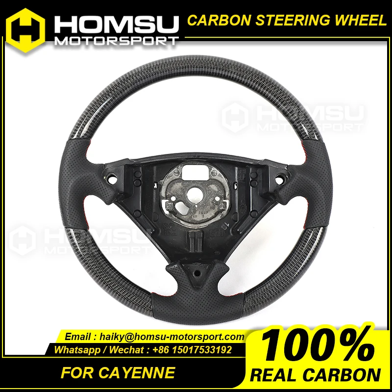 Обичай алькантаровый led въглеродни влакна led волана на porsche 2004-2010 Cayenne racing wheel convertible Изображение 0
