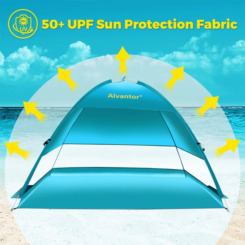 Плажна Палатка Плажен Чадър Sun Shelter V50 + Canpoy от Alvantor, Coolhut Plus палатка за партита Изображение 1