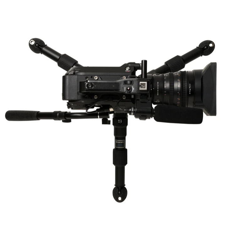 Професионална преносима алуминиева камера с диаметър 100 мм, мини-статив с адаптер за главата Изображение 3