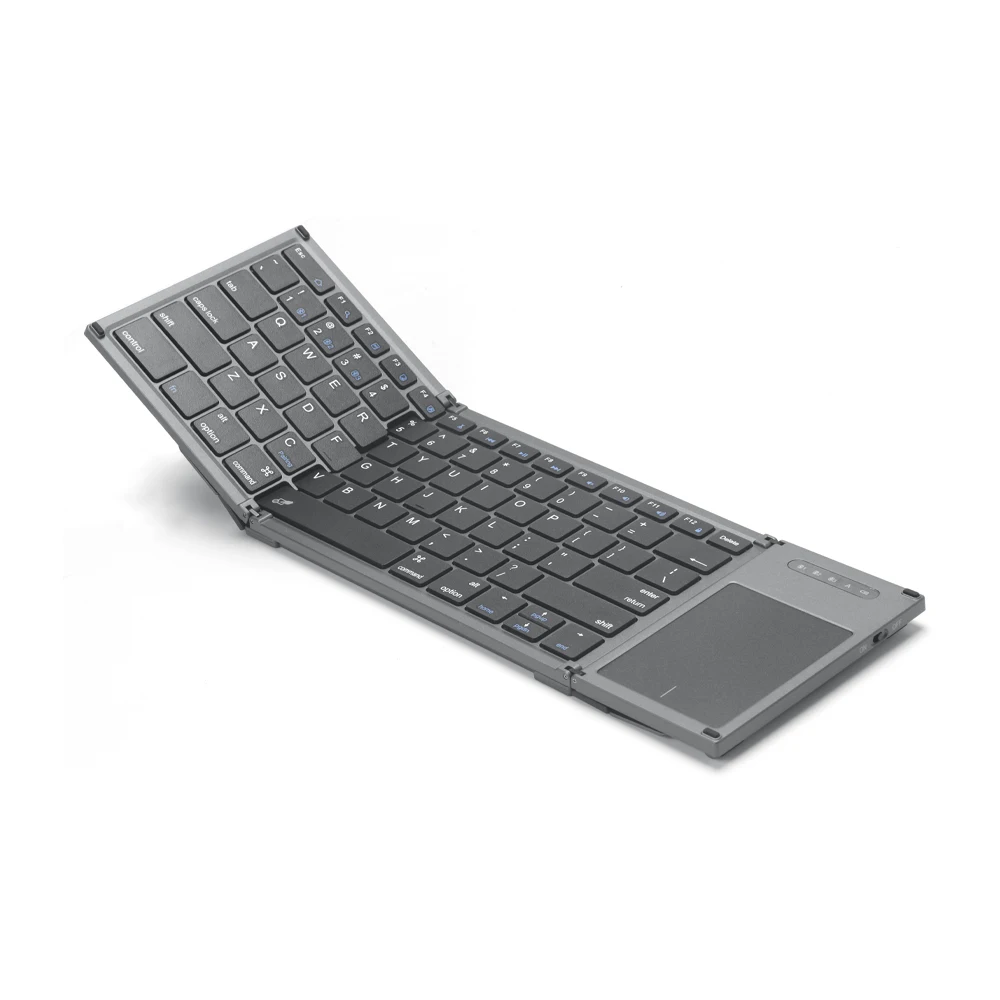 Търговия на едро с Преносима Висококачествена Безжична Мини Клавиатура за Таблет PC, Лаптоп за Офис Сгъваема Клавиатура за Win iOS Android B066T Изображение 0