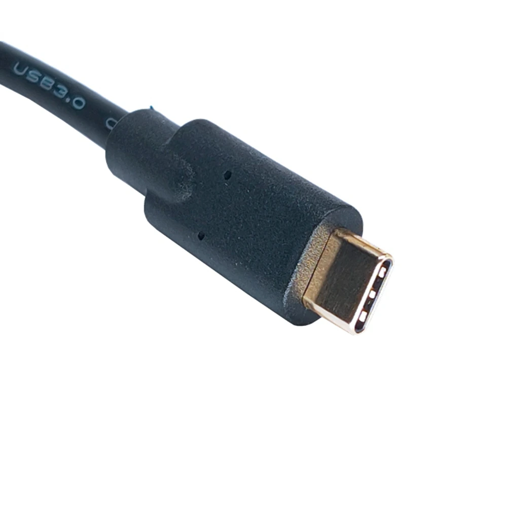 Ъгъл 90 градуса НАГОРЕ и Надолу по левия край на USB 3.0 (тип-A) Щепселът на USB3.1 (Тип C) Включете USB Кабел за синхронизация на данни и зареждане (черен) 0,2 m Изображение 3