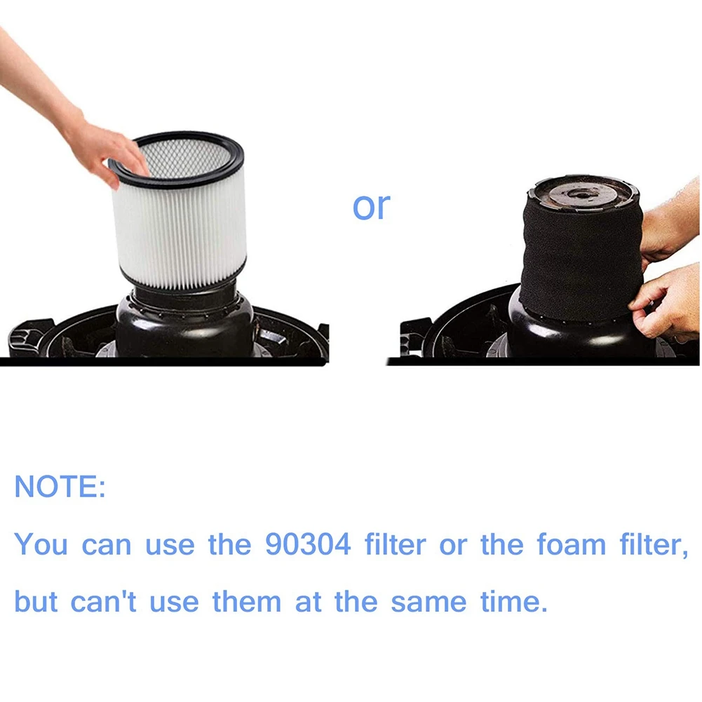 5 Опаковки поролонового филтър 90585 Foam Set VF2001, подходящ за повечето прахосмукачки Shop-Vac, Vacmaster и Genie Shop Изображение 2