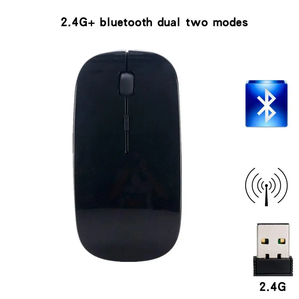 Безжична мишка RYRA 2,4 Ghz USB Безшумни Оптична Мишка USB-приемник Оптични Навигационни Мишката Работят с Windows 98/ME/2000/XP И Vist Изображение 1
