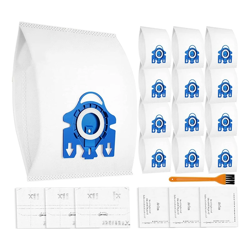 Торбички за прахосмукачка, съвместими с Miele GN 12 Pack, вакуумни торби за подмяна на съвместим прахосмукачка Miele Изображение 0
